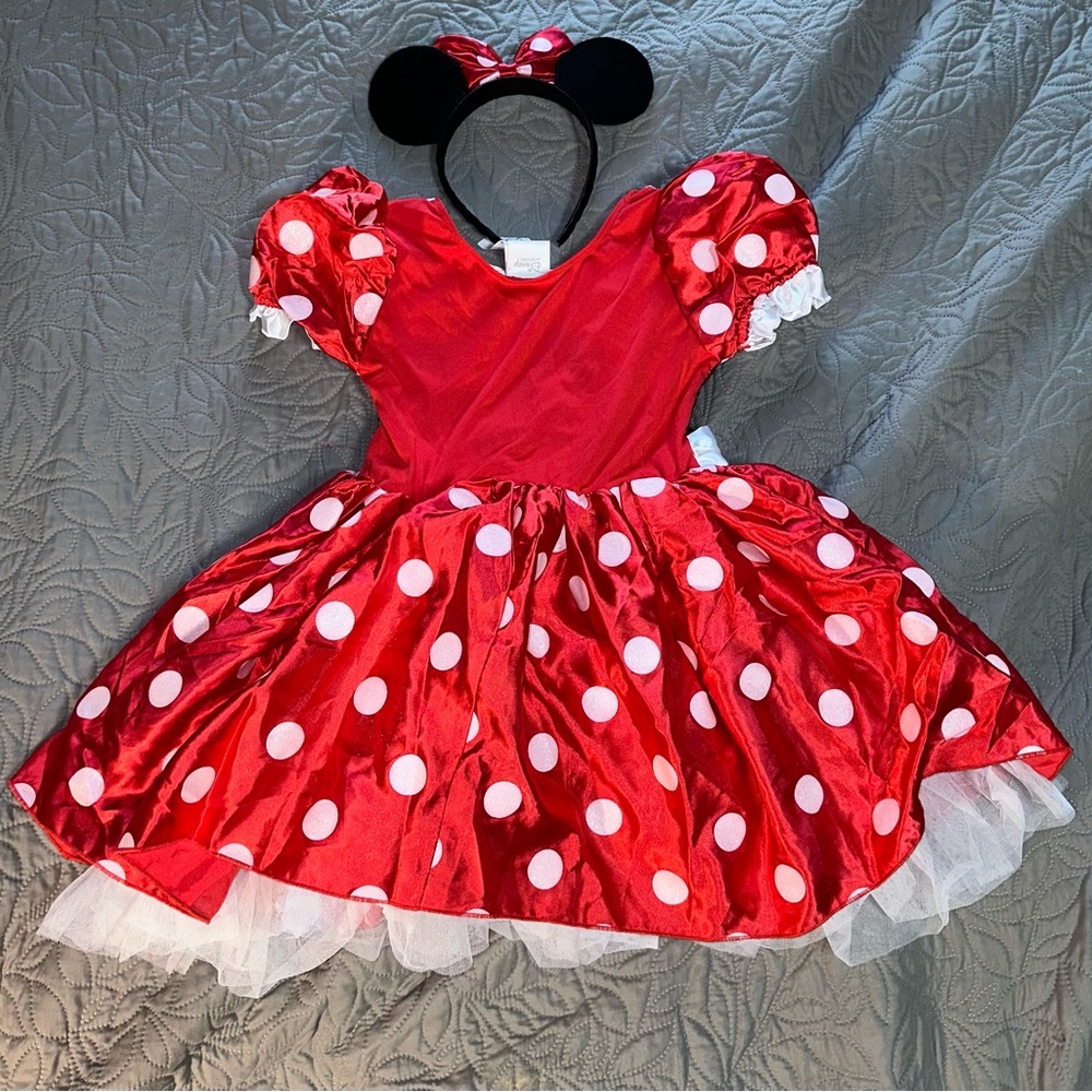 Minnie Mouse Red Polka Dot Kids Costume with Headband
